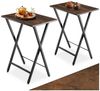 tectake Beistelltisch 2er Set Beistelltische (2-St, 2 tlg), Zwei klappbare Beistelltische im typischen Industrial-Look Bild 5