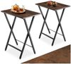 tectake Beistelltisch 2er Set Beistelltische (2-St, 2 tlg), Zwei klappbare Beistelltische im typischen Industrial-Look Bild 4