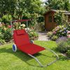 VCM Sonnenliege Dach 917020 Rot Ca. L. 165 x H. 16 x B. 65 cm Bild 4