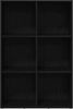 vidaXL Bücherregal Schwarz Eichen-Optik 66x30x98 cm Holzwerkstoff 862420 Bild 5