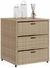 vidaXL Gartenschrank Beige 55x59x69 cm Poly Rattan 365558 Bild 4