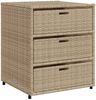 vidaXL Gartenschrank Beige 55x59x69 cm Poly Rattan 365558 Bild 2