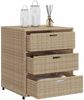 vidaXL Gartenschrank Beige 55x59x69 cm Poly Rattan 365558 Bild 5