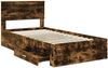 vidaXL Bettrahmen mit Schubladen Raucheiche 100 x 200 cm Holzwerkstoff 3410935 Bild 5