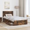 vidaXL Bettrahmen mit Schubladen Raucheiche 100 x 200 cm Holzwerkstoff 3410935 Bild 3