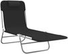 vidaXL Sonnenliegen Klappbar 2 Stk. Schwarz Textilene und Stahl 360181 Bild 3