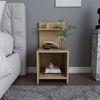 Calicosy Nachttisch mit 1 Fach Holzdekor Eiche H72 cm – ULLMAN - Helles Holz Bild 2