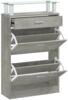 vidaXL Schuhschrank Betongrau 63x24x104 cm Holzwerkstoff 342565 Bild 2