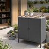 Outdoor Schrank Bolognano 92x80x50 cm Dunkelgrau, matt [casa. pro] Bild 4