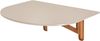 Wandklapptisch Halboval Klapp, 100x75 cm, für 2 Personen, Braunbeige, Eschenbeine in Eichenoptik, Klapptisch, Ragaba Bild 1