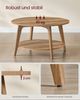 Vasagle Couchtisch mit 2 Ebenen, Holz honigbraun, Ø 80x45 cm Bild 4