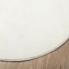 vidaXL Teppich OVIEDO Kurzflor Creme Ø 120 cm 375523 Bild 4