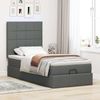 vidaXL Ottoman-Bett mit Matratze Dunkelgrau 100x200 cm Stoff 3313134 Bild 3