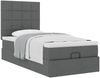 vidaXL Ottoman-Bett mit Matratze Dunkelgrau 100x200 cm Stoff 3313134 Bild 5