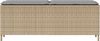 vidaXL Gartenbank mit Kissen Beige 110x30x40,5 cm Poly Rattan 4104157 Bild 4