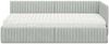 vidaXL Eckbettgestell mit Matratze mit Kopfteil 2 pcs Hellgrau Samt 3393818 Bild 5