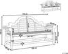 Gartenbank MARLBORO 196 cm Akazienholz Heller Holzfarbton Bild 2