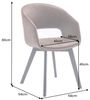riess-ambiente Polsterstuhl NORDIC STAR antik braun / schwarz (Einzelartikel, 1 St), Esszimmer · Microfaser · Massivholz · mit Armlehne · Küche · Design Bild 4