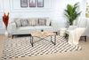 Livabliss Teppich GIJON, rechteckig, Höhe: 14 mm, Skandinavischer Teppich, Modernes Karo Design, Kurzflor, Wohnzimmer Bild 4