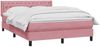 vidaXL Boxspringbett mit Matratze Rosa 140x220 cm Samt 3318410 Bild 3