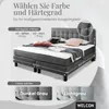 Boxspringbett Rockstar® Limited Edition II Samt 180x200 cm in Dunkelgrau und Härtegrad H3 Bild 2