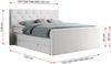 Boxspringbett KING VELEN, Doppelbett mit Multipocket-Matratze, Polsterbett mit Kopfstütze - 140x200 - Weiß Kunstleder - H3 Bild 5