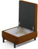 Micadoni Hocker Gloria 1-Sitzer Samt Braun Bild 2