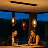 s.luce Echos Esszimmer-Hängeleuchte 3-flammig 120cm Ø 25cm Klar, Schwarz Bild 2