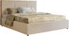 Premium Polsterbett LERIO CLASSIC 160 x 200 cm mit Stauraum, gepolstertem Kopfteil, Gasdruckfedern & Lattenrost - Modernes Design, Inkl. Lattenrost - Creme Plüsch Bild 5
