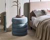 Pouf SUMPTER Bouclé Blau Bild 3