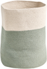 Aufbewahrungskorb SILOPI Baumwolle Hellbeige Grün Bild 4