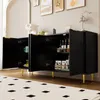 Sideboard (160/40/80 cm) Mehrzweckschrank mit Türen, Küchenschrank, Aufbewahrungsschrank, Wohnzimmerschrank, matt Bild 4