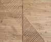 Lowboard Tereos 220 cm Eiche Natur 3D Effekt 4 Türen Kufe Metall Schwarz Bild 3