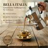 MUVELL Espressotasse 6x Espresso & Untertassen Set 0,8 cm dickwandig, goldfarben, 6-tlg, Keramik, 60 ml stoßfest und robust Bild 4