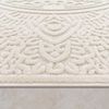 Paco Home Teppich In- & Outdoor, Moderne abstrakte Boho Designs mit 3D Struktur, robust & wetterfest, ideal für Terrasse Wohnzimmer & Küche, Grösse:60x100 cm, Farbe:Creme 3 Bild 4