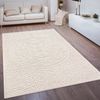 Paco Home Teppich In- & Outdoor, Moderne abstrakte Boho Designs mit 3D Struktur, robust & wetterfest, ideal für Terrasse Wohnzimmer & Küche, Grösse:60x100 cm, Farbe:Creme 3 Bild 2