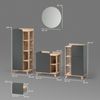 Livinity® Badmöbel-Set Marano, Anthrazit/Sonoma, 4 Teile, (4-St) Bild 2