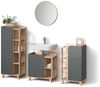 Livinity® Badmöbel-Set Marano, Anthrazit/Sonoma, 4 Teile, (4-St) Bild 5