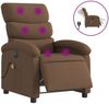 vidaXL Massagesessel Elektrisch Braun Stoff 3203970 Bild 2