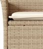 vidaXL 3-tlg. Garten-Essgruppe mit Kissen Beige Poly Rattan Akazie 3278639 Bild 5