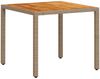 vidaXL 3-tlg. Garten-Essgruppe mit Kissen Beige Poly Rattan Akazie 3278639 Bild 4