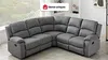 Vente-unique - RIETI Sofa Stoff Grau - B 229 cm x H 100 cm x L 229 cm Bild 1