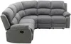 Vente-unique - RIETI Sofa Stoff Grau - B 229 cm x H 100 cm x L 229 cm Bild 5