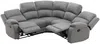Vente-unique - RIETI Sofa Stoff Grau - B 229 cm x H 100 cm x L 229 cm Bild 4