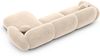 Ecksofa Alcazar L Form aus Samtstoff Kurz - Samtstoff - creme - Rechts Bild 4