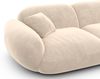 Ecksofa Alcazar L Form aus Samtstoff Kurz - Samtstoff - creme - Rechts Bild 5
