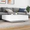 vidaXL Couchtisch Weiß 100x100x31 cm Holzwerkstoff 836595 Bild 3