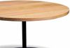 Couchtisch >Leo 1< in schwarz + Wildeiche Massivholz, Massivholz - 45x70 (HxD) Bild 3