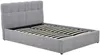 Vente-unique - MAZIRI Bett Stoff Grau - B 208 cm x H 97 cm x L 152 cm Bild 4
