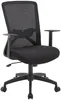 Vente-unique - DELVORA Office chair Stoff Schwarz - B 55,5 cm x H 93 cm100,5 cm x L 61 cm Bild 4